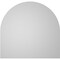 Ekena Millwork Round Top Surface Mount PVC Gable Vent: Non-Functional, w/ 3-1/2"W x 1"P Standard Frame, 42"W x 40"H GVPRT42X4001SN - alternate 4